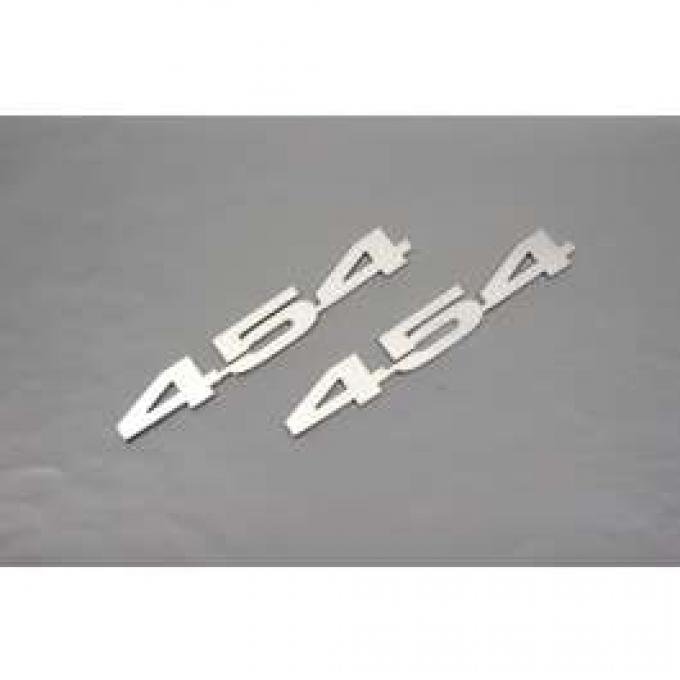 Camaro Hood Emblems, 454, Stainless Steel, 1967-1969