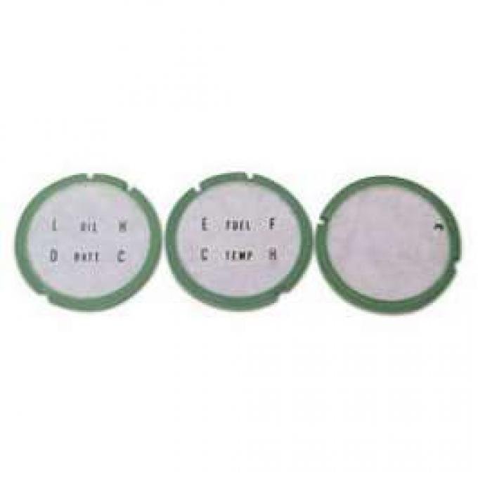 Camaro Console Gauge Lens Set, 1967