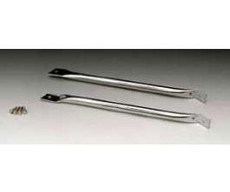 Camaro Braces, Fender To Radiator Support, Stainless Steel,1967-1969