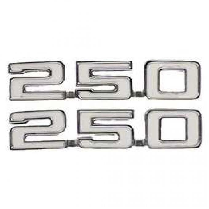 Camaro Fender Emblems, 250, 1969