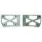 Camaro Headlight Door Cover Backing Plates, Rally Sport (RS), 1967-1968