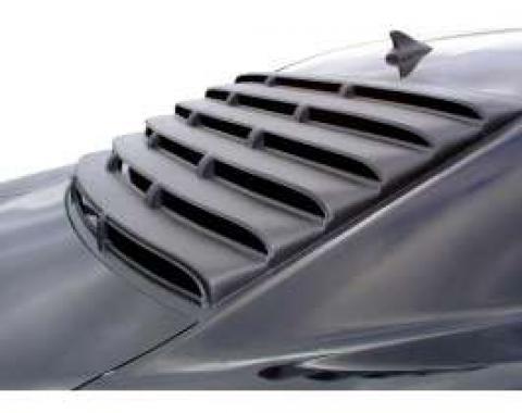 Camaro Louver, Rear Window, 1 Piece, Smooth ABS, 2010-2014