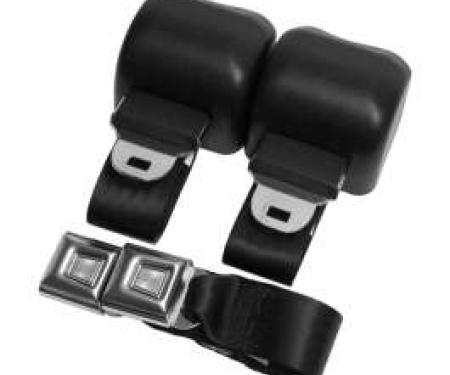 Camaro 3-Point Retractable Rear Shoulder Harness/Seat Belt Kit, Morris Classic Concepts, 1970-1973