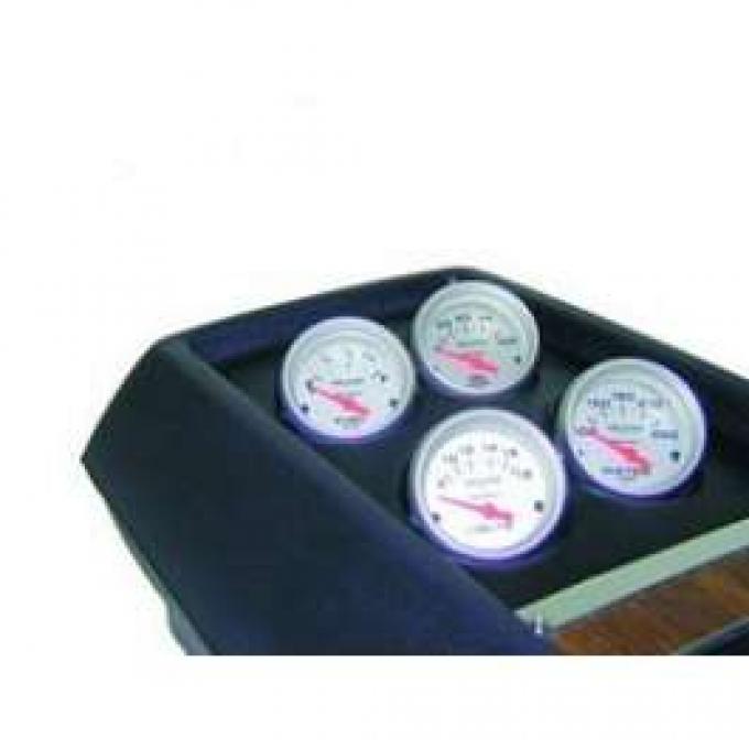 Camaro Console Gauge Pod Kit, Ultra-Lite Series, Fuel Level, Oil Pressure, Voltmeter & Water Temperature, AutoMeter, 1968-1969