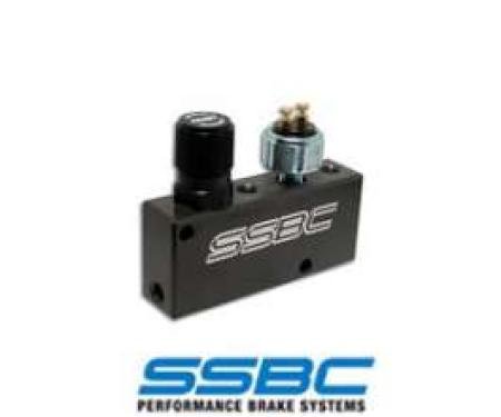 Camaro Proportioning Valve, SSBC, Adjustable, With Brake Light Switch, 1967-2013