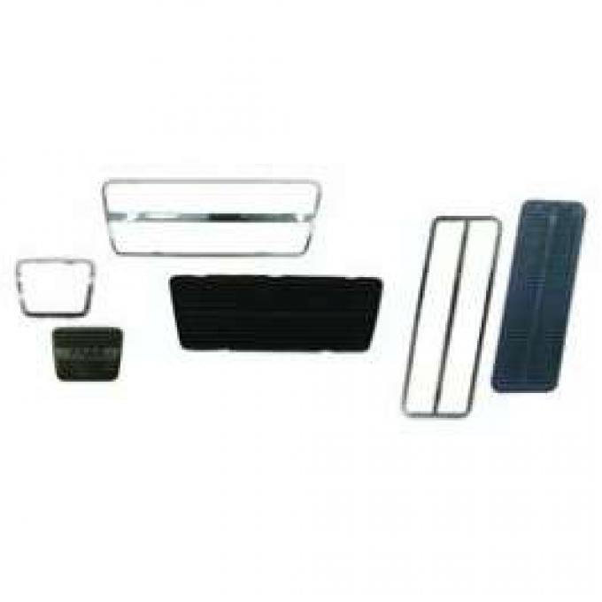 Camaro Pedal Pad & Trim Kit, For Cars With Drum Brakes & Automatic Transmission, 1967-1968