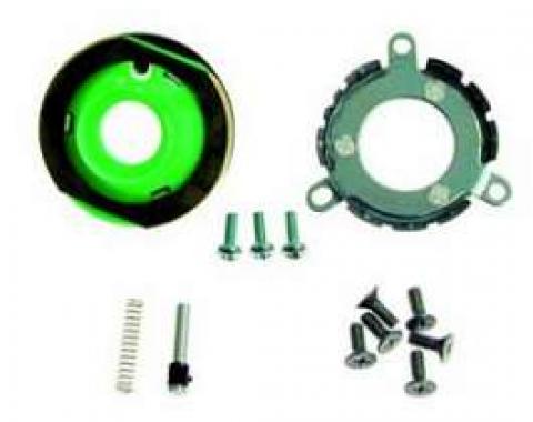 Camaro Horn Cap Contact & Mounting Parts Kit, Wood Steering Wheel, For Cars With Non-Tilt Steering Column, 1969