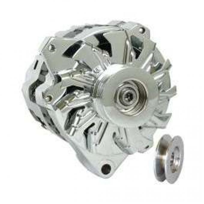 Camaro Powermaster Alternator, 105 AMP Chrome, 1988-1992