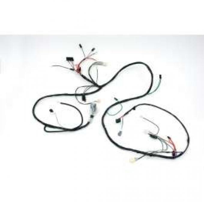 Camaro Front Lighting Wiring Harness, V8, For Cars With Gauges, 1969