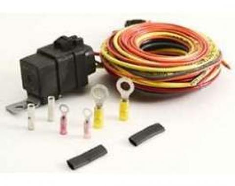 Camaro Single Electric Fan Wiring Harness Kit, Without Thermo Switch, Be Cool, 1967-1969