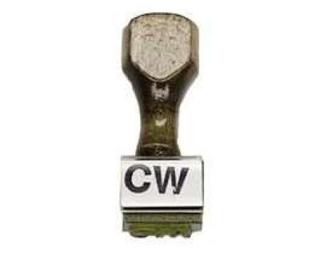 Camaro Alternator Broadcast Code Stamp, CW, 1969