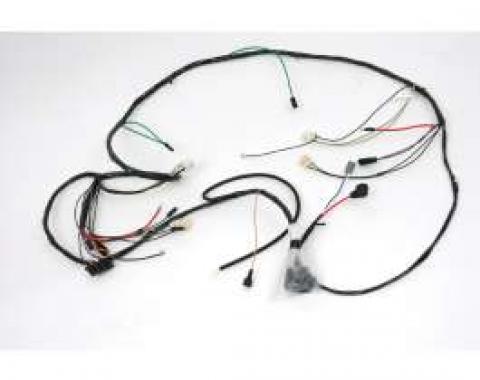 Camaro Front Lighting Wiring Harness, V8, For Cars With Warning Lights, 1969