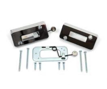 Camaro Headrest Escutcheon & Lock Plate Set, 1969