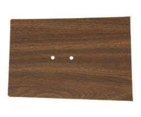 Camaro Console Forward Panel Plate Insert, Walnut Woodgrain, 1968