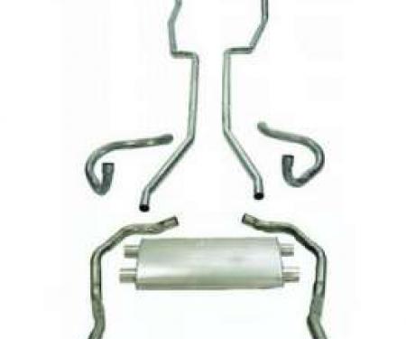 Camaro Dual Exhaust System, Stainless Steel, 1967-1968