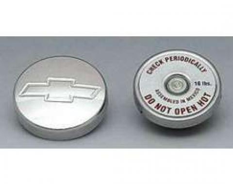 Camaro Radiator Cap, Aluminum, With Bowtie Logo, 1967-1969