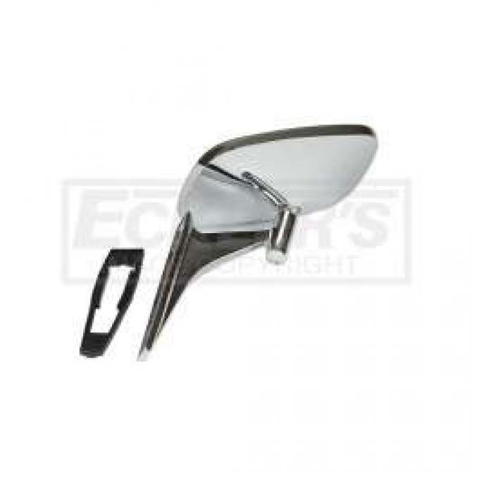 Camaro Outside Door Mirror, Right, Smooth Stem, 1968-1969