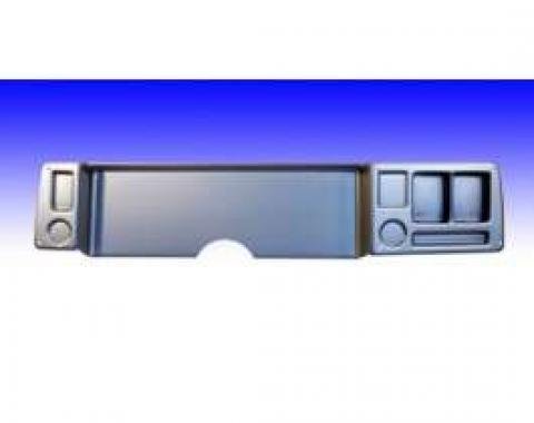Camaro Dash Panel, Not Drilled, Brushed Aluminum, Blank Panel, 1979-1981