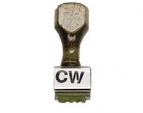 Camaro Alternator Broadcast Code Stamp, CW, 1969