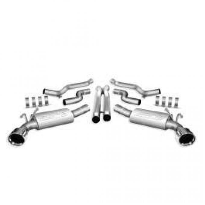Camaro Exhaust System, Borla S Type Cat-Back With Tips, 6.2L, 2010-2013