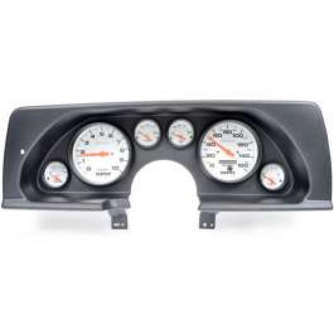 Camaro Instrument Cluster, Black ABS, With Autometer Phantom Gauges, 1990-1992