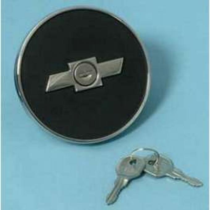 Camaro Gas Cap, Locking, Bowtie, 1967-1968