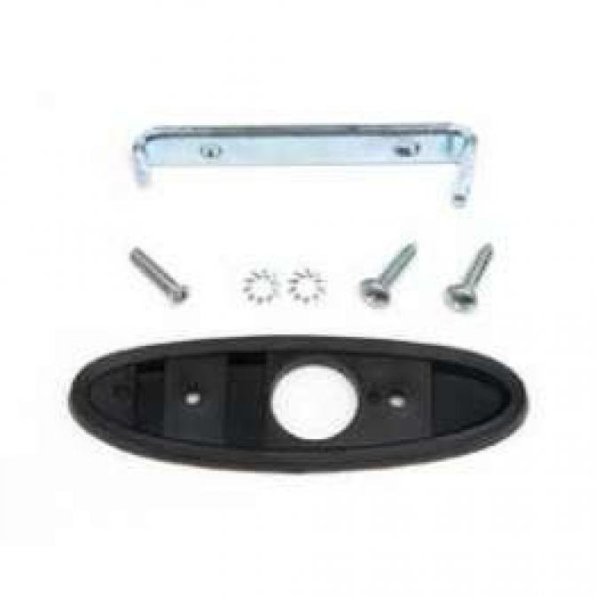 Camaro Outside Bullet Door Mirror Mounting Kit, Right, 1970-1981