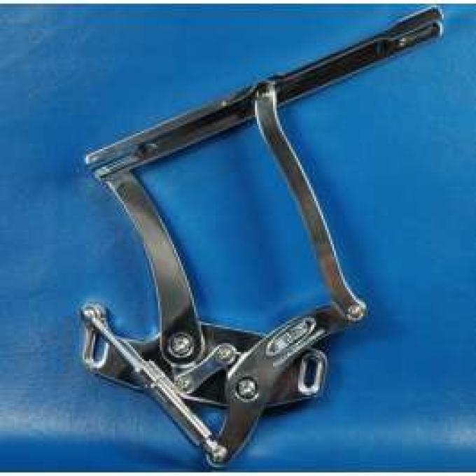 Camaro Billet Aluminum Hood Hinges, Polished Finish, 1967-1969