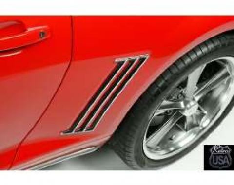 Camaro Chrome Quarter Panel Side Louvers, 2010-2014