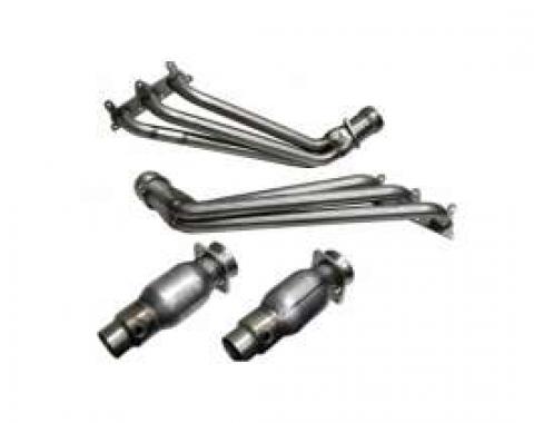 Camaro V6 BBK 1-5/8 Full-Length 304 Stainless Steel Headers With High-Flow Cats, 2010-2011