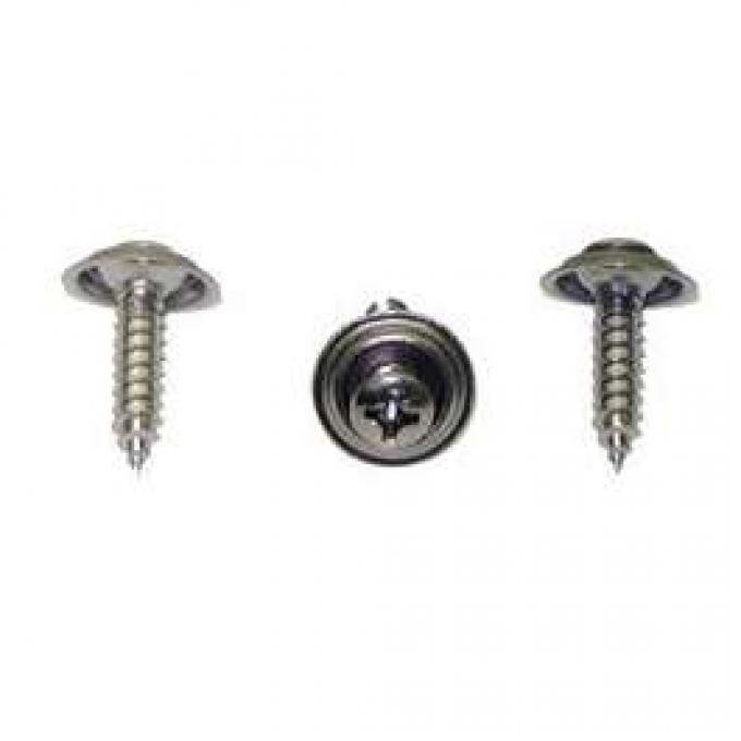 Camaro Seat Back Partition Trim Screw Set, Fold Down, Rear,1967-1969