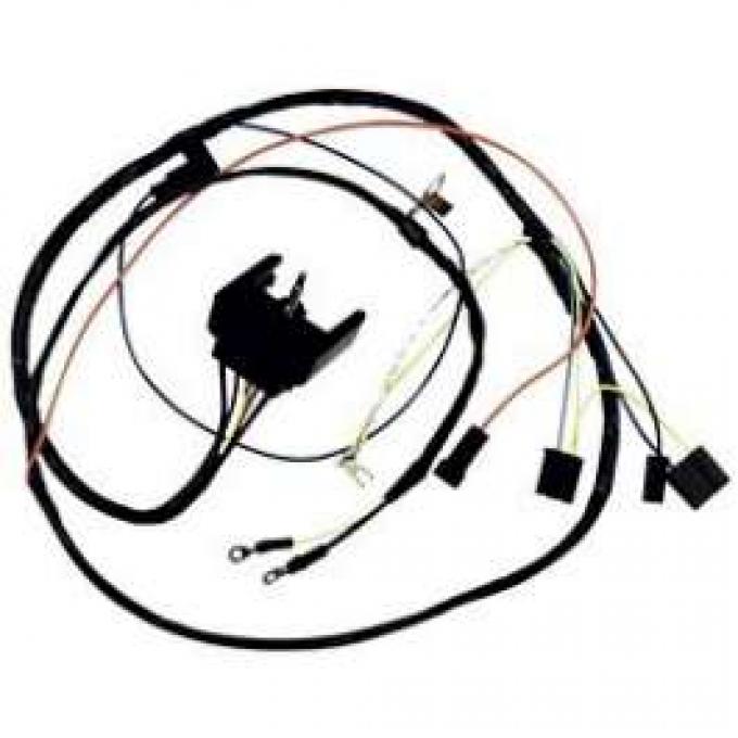 Camaro Engine Wiring Harness, Small Block, For Cars With Warning Lights, 1968