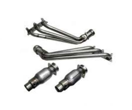 Camaro V6 BBK 1-5/8 Full-Length 304 Stainless Steel Headers With High-Flow Cats, 2010-2011