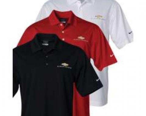 Camaro Polo Shirt, Men's, Nike Golf Dri-Fit, Camaro Emblem,Carmine Red