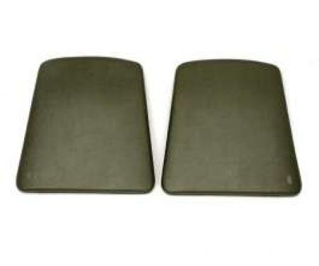 F-Body Bucket Seat Back Panels, Dark Green, 1969-1970