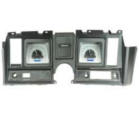 Camaro Analog Dash Gauges, Dakota Digital, Silver With Blue Display, 1969