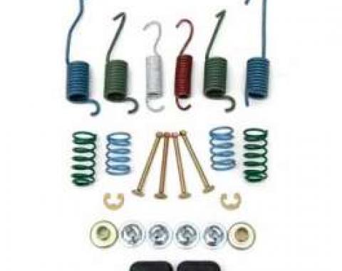 Camaro Drum Brake Shoe Mounting Hardware Kit, Front, 1967-1969