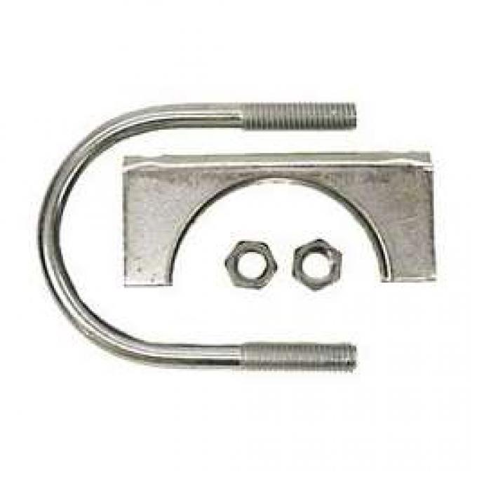 Camaro Exhaust Muffler Clamp, Steel, 2, 1967-2011