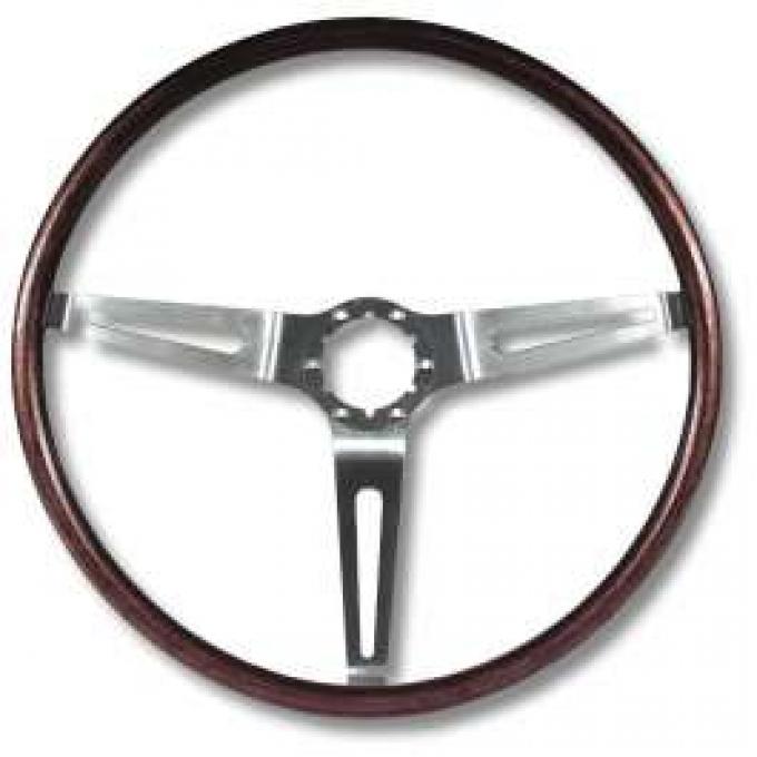 Camaro Deluxe Wood Steering Wheel, Show Quality, Rosewood, 1969