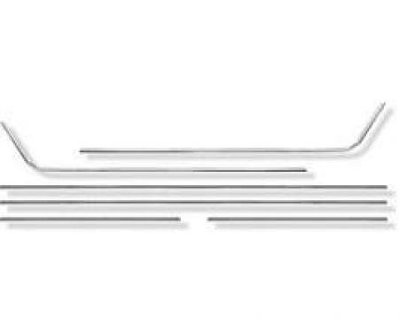 Camaro Deluxe Door Panel Molding Kit Front & Rear, Coupe, 1968-1969