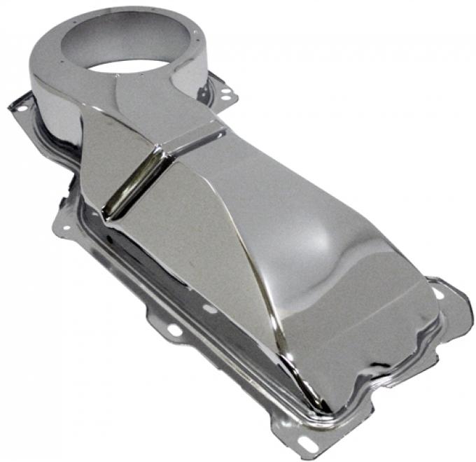 Redline Restomotive® 1964-1974 GM Car Small Block Chrome Heater Box Firewall Cover
