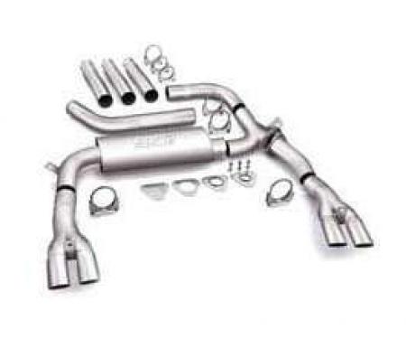 Camaro Exhaust System, 3 Cat Back Adjustable, Borla, V8, 1984-1992