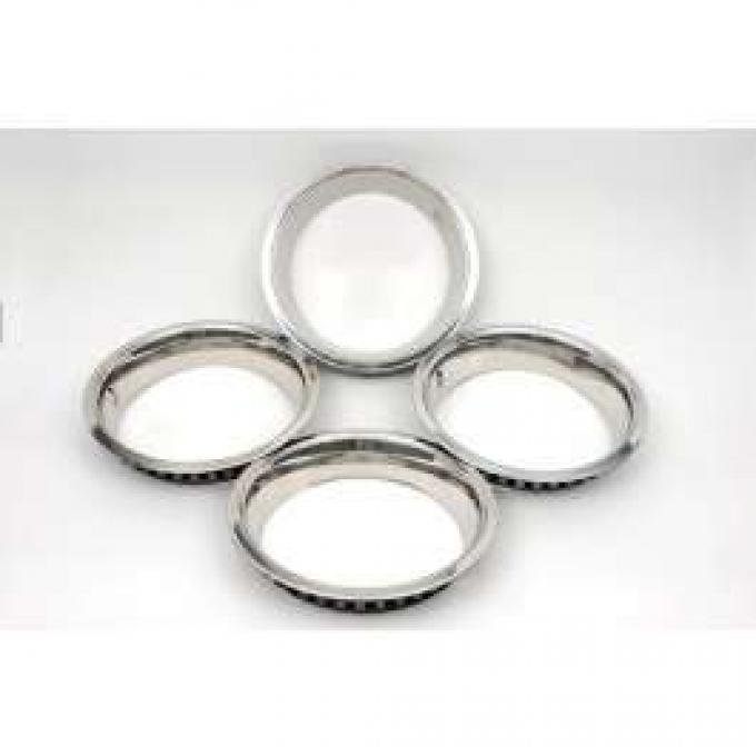 Camaro Super Sport (SS) Wheel Trim Ring Set, 14 x 7, With Inside Style Clips, 1969
