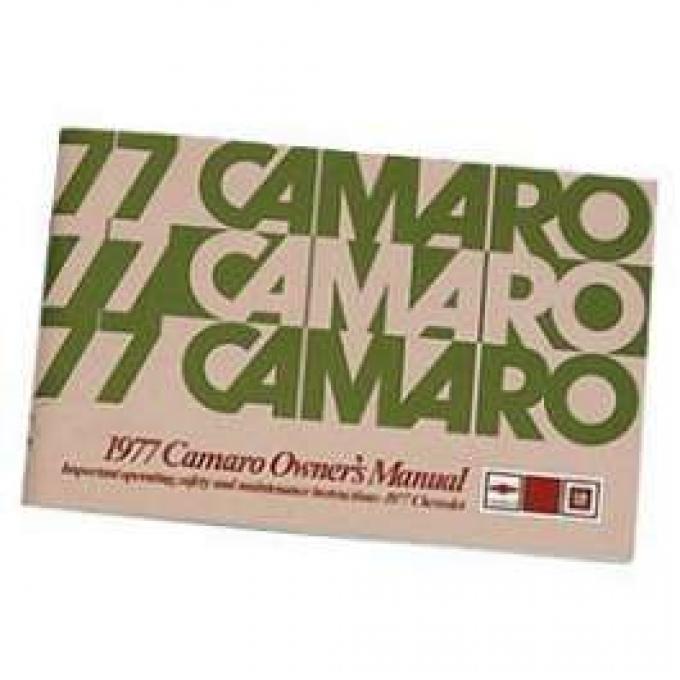 Camaro Owner's Manual, 1977