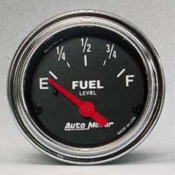 Camaro Fuel Level Gauge, Chrome, AutoMeter