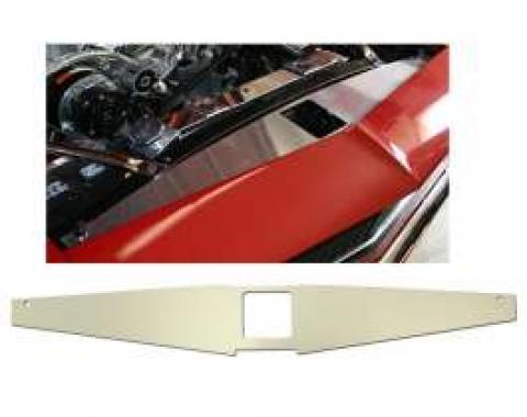 Camaro Core Support Filler Panel, Clear Anodized (Silver Satin), Plain, 1967-1969