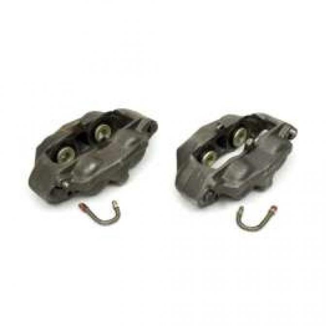 Camaro Disc Brake Caliper Assemblies, Four-Piston, Left & Right Front, 1967-1968