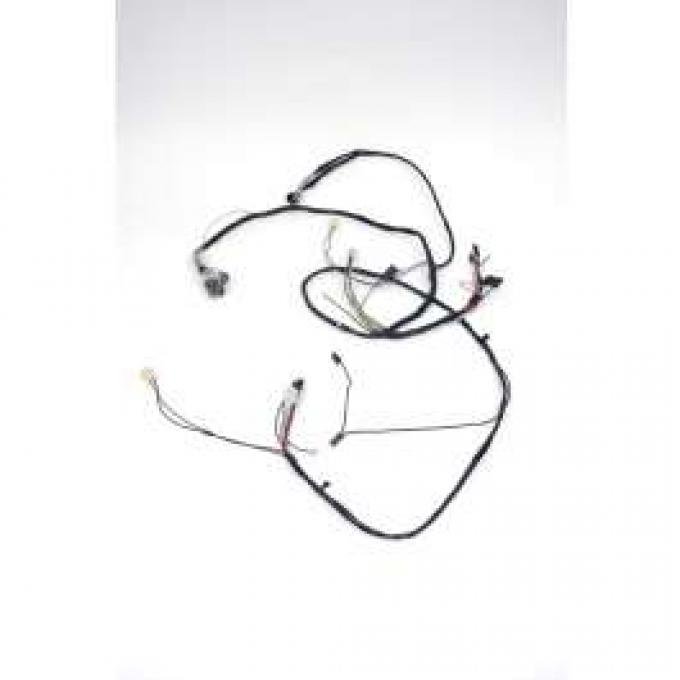 Camaro Front Lighting Wiring Harness, 6 Cylinder, Rally Sport (RS), For Cars With Warning Lights, 1968