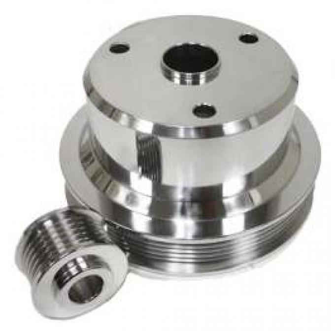 Camaro Serpentine Pulley Set, Polished Aluminum, 1988-1992