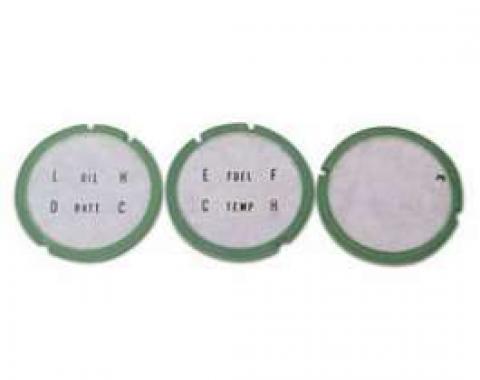 Camaro Console Gauge Lens Set, 1967